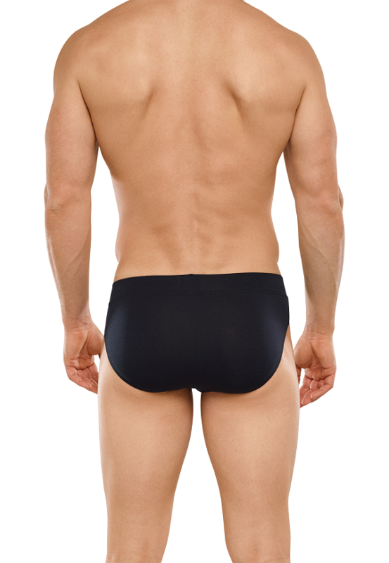Schiesser herenslip – serie Long Life Soft – blauwzwart - Afbeelding 4
