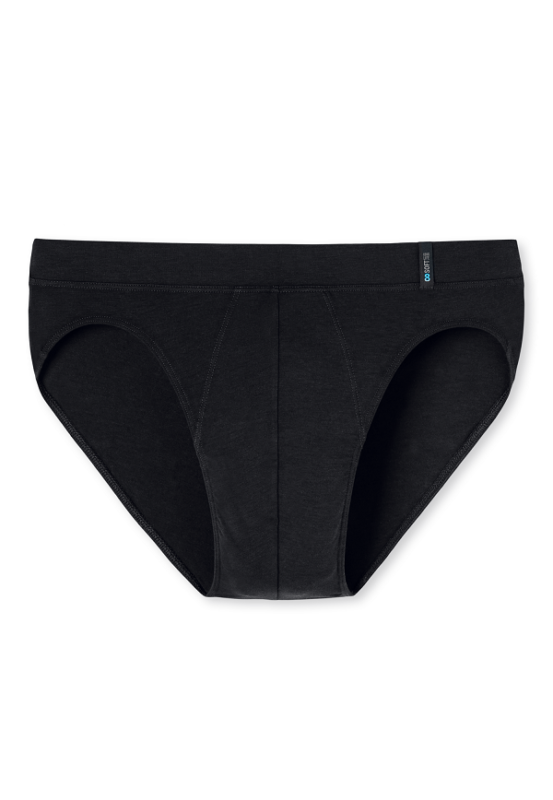 Schiesser herenslip – serie Long Life Soft – blauwzwart