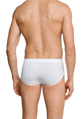Schiesser heren Sportslip 2-pack met voorsluiting – cotton feinripp-wit - Afbeelding 4