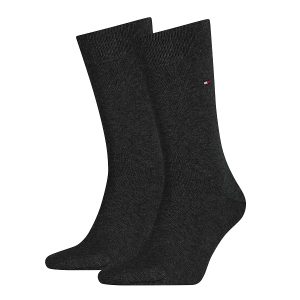 Tommy Hilfiger 2-pack Sokken Antraciet Melange
