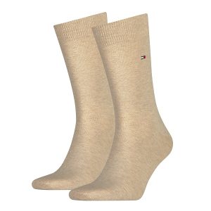 Tommy Hilfiger 2-pack Sokken Light Beige Melange