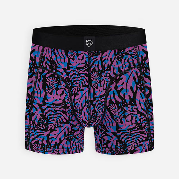 A-dam Single pack Boxershort – Black leafs