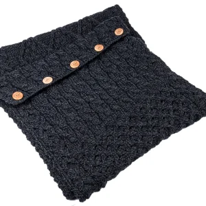 Aran Woollen Mills - A518 | merinowol colsjaal met knopen