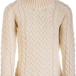 Aran Woollen Mills - B464 | merinowollen damestrui met col