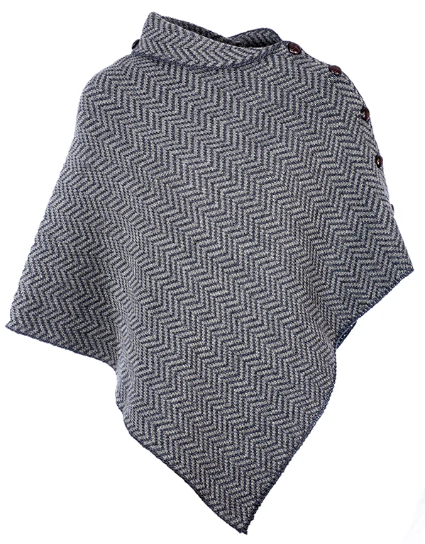 Aran Woollen Mills - B814 | poncho - Afbeelding 2
