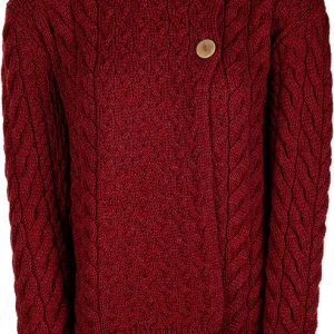Aran Woollen Mills - B840 | damestrui merinowol met knopen