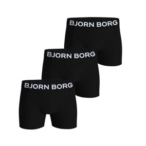 Björn Borg 3-Pack Organic Cotton Boxershorts – black