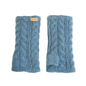 Erin Knitwear - Aran Cable handwarmers | polswarmers van wol