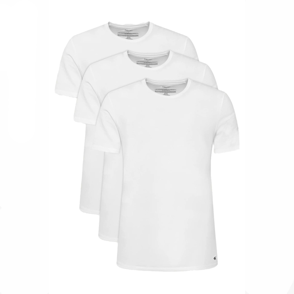 Calvin Klein heren 3-pack T-shirts ronde hals – wit