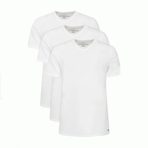 Calvin Klein heren 3-pack T-shirts V-hals – wit