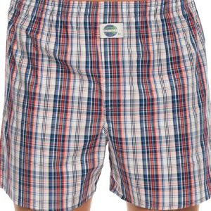 D.E.A.L. Wijde Boxershort – ruit bl-wi-rood