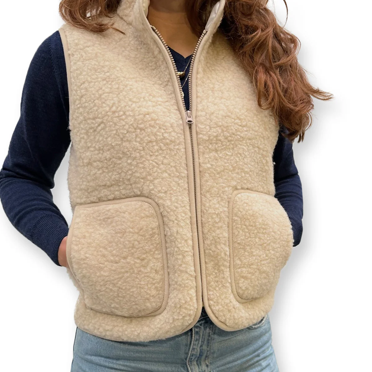 Yoko Wool - Figo Vest | bodywarmer van zachte wol - Afbeelding 4