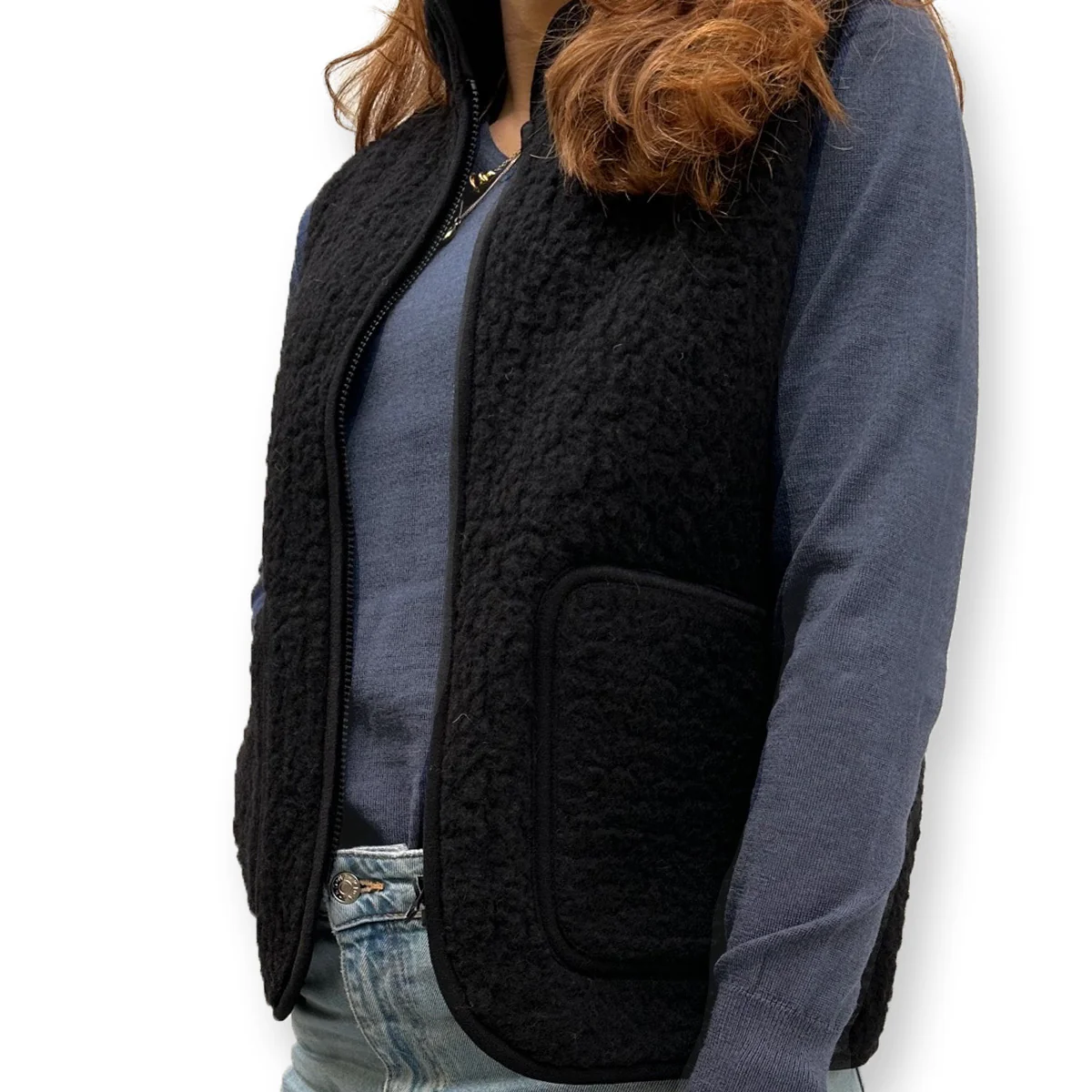 Yoko Wool - Figo Vest | bodywarmer van zachte wol - Afbeelding 8