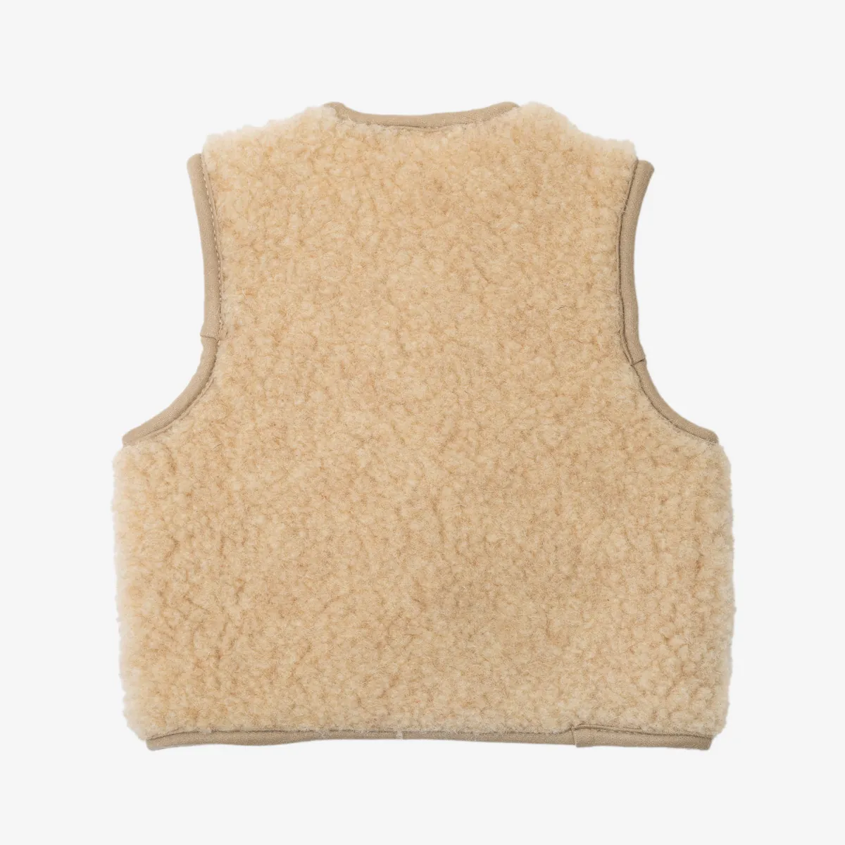 Flokati - Panda vest | kinderbodywarmer van merinowol - Afbeelding 9