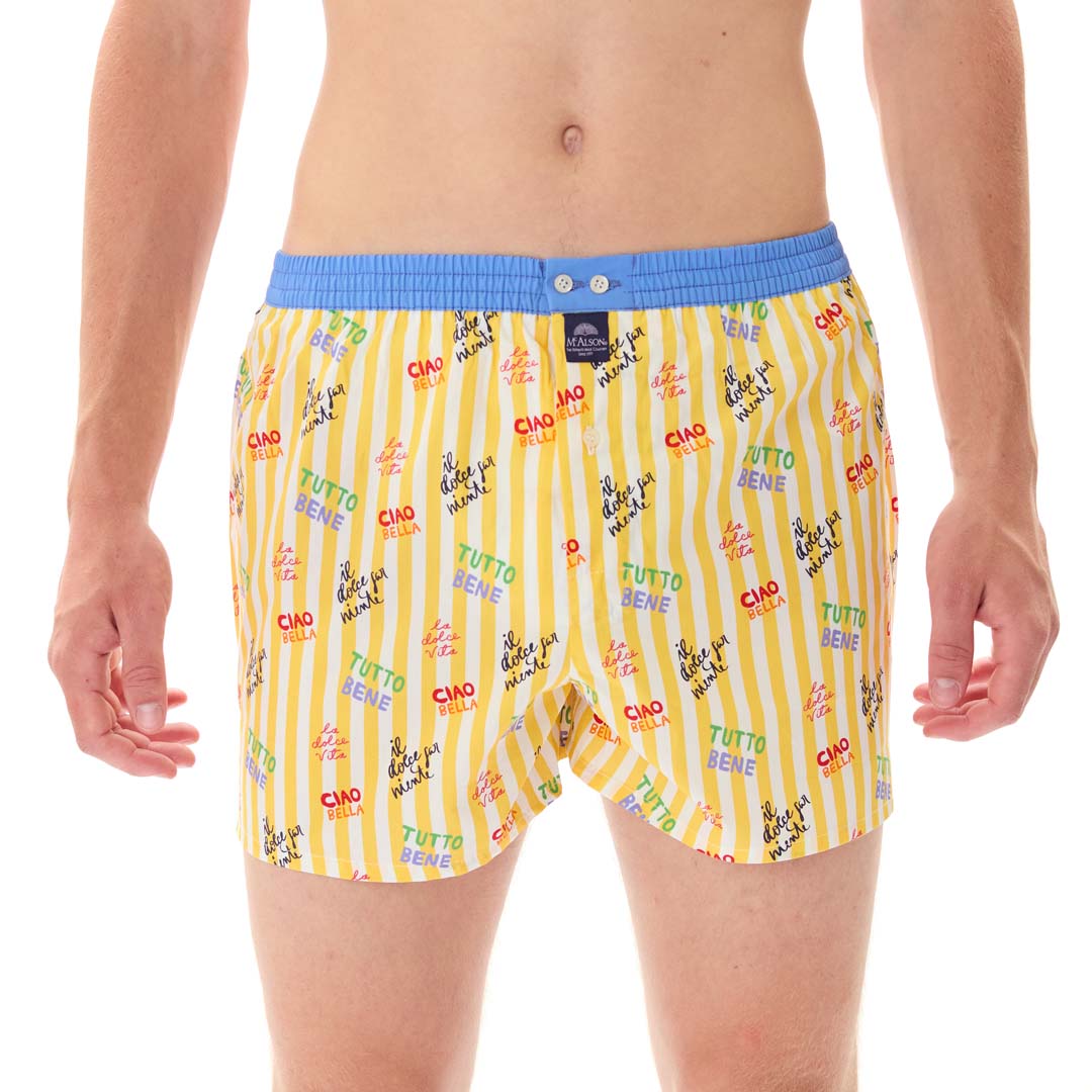 Mc Alson boxershort heren M5350- geel/blauw Ciao - Afbeelding 3