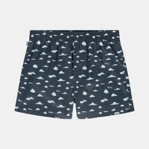 Pockies Organic Boxershort – Navy Clouds