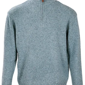 Aran Woollen Mills - R693 Troyer Zip | herentrui van lamswol