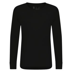 RJ Thermo shirt lange mouw – Ronde hals zwart