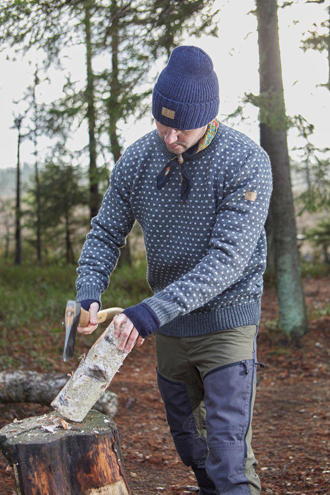 Ivanhoe Knitted in Sweden - Sverre crewneck | gebreide wollen herentrui - Afbeelding 8