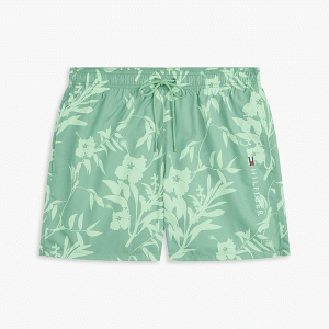 Tommy Hilfiger middellange zwemshort – Floral fort green