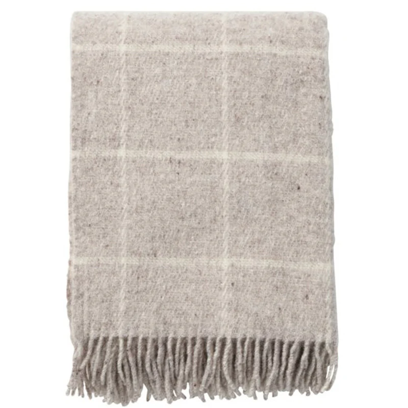 Klippan - Vinga | geruite plaid van lamswol