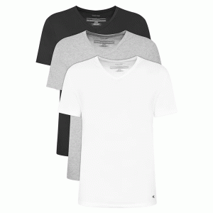 Calvin Klein heren 3-pack T-shirts ronde hals – zwart/grijs/wit