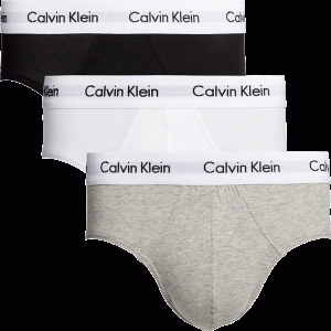 Calvin Klein heren 3-pack slips – zwart-wit-grijs