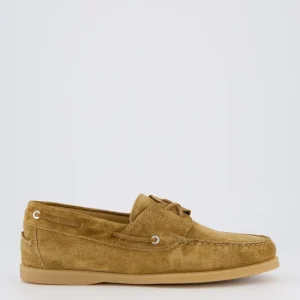 Heren Suede Boatshoe Bruin