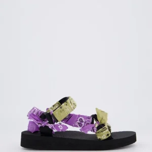 Dames Trekky Sandals Groen/Paars
