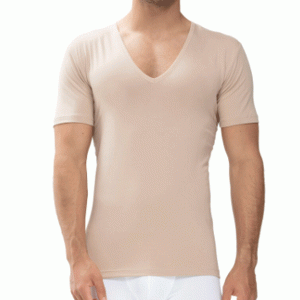 Mey heren v-hals T-shirt – Antizweet Serie Dry cotton functional – huidskleur