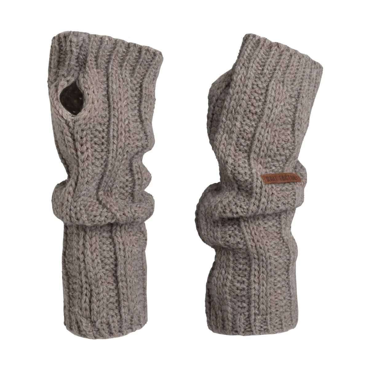 Knit Factory - Nica Armwarmers | gebreide polswarmers - Afbeelding 5