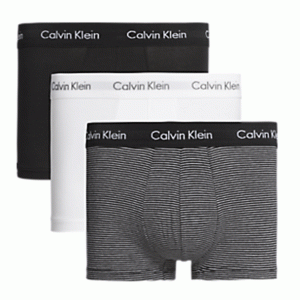 Calvin klein 3-pack Boxers ‘low rise trunk’- streep